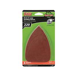 Gator 3730 Sanding Sheet, 220-Grit, Extra Fine, Aluminum Oxide, 5 in L