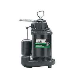 WAYNE CDU800 Sump Pump, 120 V, 10 A, 1-1/2 in Outlet, 2040 gph