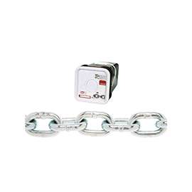 Campbell 0143436 Proof Coil Chain, 1300 lb Working Load Limit, 1/4 in, Galvanized Steel