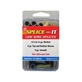 NEW FARM ST5 High-Tensile Wire Splice, Stainless Steel, For 12.5 to 15.5 ga Hi-Ten Smooth, Woven Fence