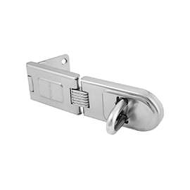 Master Lock 720DPF Latching Hasp, 6-1/4 in L, 1/2 in W, Steel, Zinc