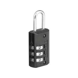 Master Lock 646D Combination Padlock, 13/16 in W Body, 11/16 in H Shackle, Zinc