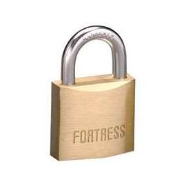 American Lock Fortress 1840D Padlock, 1-9/16 in W Body, Brass