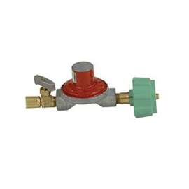 Bayou Classic 7000 High-Pressure Regulator and Control Valve, 1/4 in FNPT, 10 psi Regulating, Brass