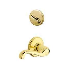 Schlage Flair F59FLA605LH Handleset Trim, Brass