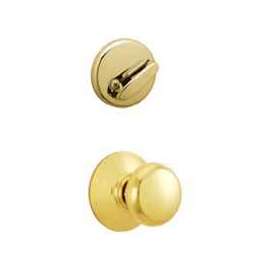 Schlage F Series F59PLY605 Knob Interior Pack, Bright Brass