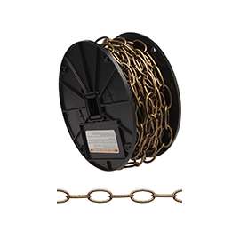 Campbell 072-2006 Decorator Chain, 35 lb Working Load Limit, #10, Metal, Antique Copper