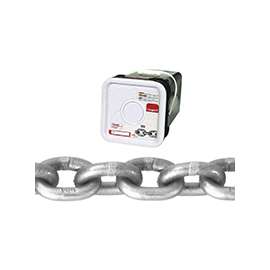 Campbell 0184616 High-Test Chain, 5400 lb Working Load Limit, 3/8 in, Carbon Steel, Bright