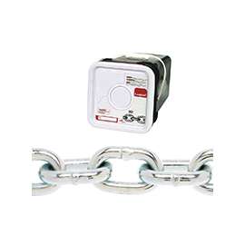 Campbell 014-3536 Proof Coil Chain, 1900 lb Working Load Limit, 5/16 in, Galvanized Steel