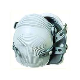 CLC 361 Non-Skid Knee Pad, Button and Loop Closure, Synthetic Rubber Strap, White