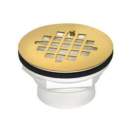 Oatey 42078 Shower Drain, PVC, White, For 2 in SCH 40 DWV Pipes