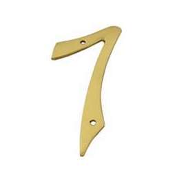 Schlage SC2-3076-605 #7 House Number, Character 7, 4 in H Character, Brass Character