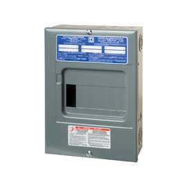 Square D Homeline HOM612L100SCP Load Center, Plug-In Mounting, 100 A, Main Lug Breaker/Load Center, 6-Space
