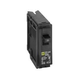 Square D Homeline HOM120CP Miniature Circuit Breaker, 120 V, Fixed Trip, Plug-In Mounting