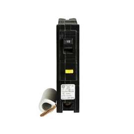 Square D Homeline HOM115GFICP Miniature Circuit Breaker, 120 V, Fixed Trip, Plug-In Mounting