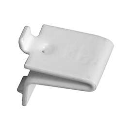Knape & Vogt 256S WH Adjustable Pilaster Shelf Support Clip, Mortise Mounting, Steel