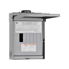 Square D Homeline HOM612L100RBCP Load Center, Plug-In Mounting, 100 A, Main Lug Breaker/Load Center, 6-Space