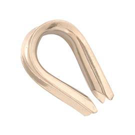 BARON 264EG-5/16 Wire Rope Thimble, 5/16 in Dia Cable, Steel, Electro-Galvanized