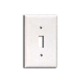 Eaton Wiring Devices 5134W Standard-Size Wallplate, 1-Gang, Nylon, White