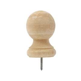 Waddell 110 Post Top, 4-1/4 in H, 3-1/4 in Dia, Pine