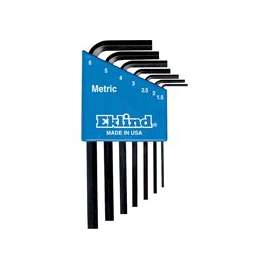 Eklind 10507 Hex Key Set, Steel, Black, 7-Piece