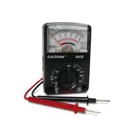 CALTERM 66420 Analog Multimeter, AA Battery, Analog Display, Black
