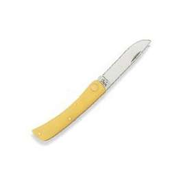 CASE 00032 Pocket Knife, 2.8 in L Blade, 1-Blade, Yellow Handle