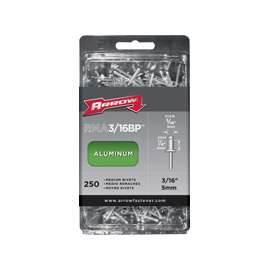 Arrow RMA3/16BP Medium Pop Rivet, 1/4 in L, Aluminum