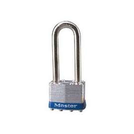 Master Lock 1UPLJ Padlock, 1-3/4 in W Body, 2-1/2 in H Shackle, Steel
