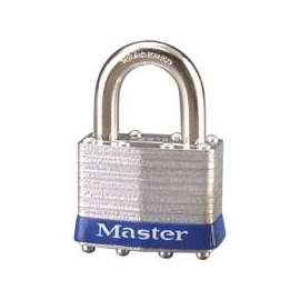 Master Lock 1UP Padlock, 1-3/4 in W x 1-3/4 in H Body, 15/16 in H Shackle, Steel