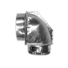 Builder's Best SAF-T-DUCT 010151 Close Elbow, 4.2 in Male x Female Thread, Aluminum