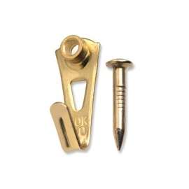 OOK 50035 Picture Hanger, 30 lb Weight Capacity, Steel, Brass