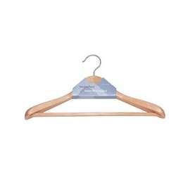 Simple Spaces Premium Suit Hanger, Wood, Natural