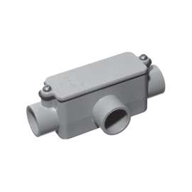 Carlon E983FR-CTN IMC, Rigid Conduit Body, Gray