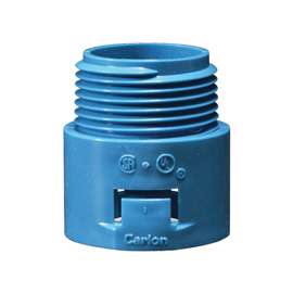 Carlon A243E-CAR Conduit Adapter, 3/4 in, MPT, Blue