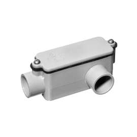 Carlon E984D-CTN Rigid Conduit Body, Gray