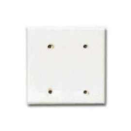 Eaton Cooper Wiring 2137W-BOX Wallplate, 2-Gang, Thermoset, White