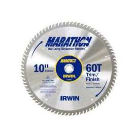 IRWIN MARATHON 14074 Table Saw Blade, 10 in Dia, Carbide Cutting Edge, 5/8 in Arbor