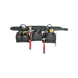 CLC Tool Works 5605 Tool Belt, 29 to 46 in Waist, Polyester Fabric, Black