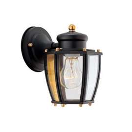 Boston Harbor Dimmable Outdoor Lantern, (1) 60/13 W Medium A19/Cfl Lamp, Black
