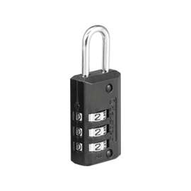 Master Lock 646T Combination Padlock, 13/16 in W Body, 11/16 in H Shackle, Zinc