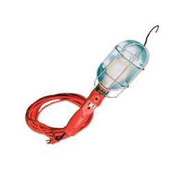 CCI 0681 Work Light with Outlet and Metal Guard, 120 V