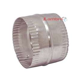 LAMBRO 244 Duct Connector, 4 in Union, Aluminum
