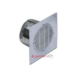Lambro 142 Fan Eave Vent, 4 in, Aluminum