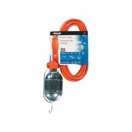 CCI 0692 Work Light with Outlet and Metal Guard, 120 V