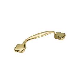 Amerock 253LB Cabinet Pull, 4-3/4 in L Handle, Zinc, Light Antique Brass