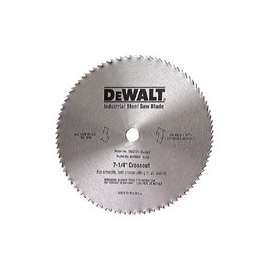DeWALT DW3324 Saw Blade, 7-1/4 in Dia, Steel Cutting Edge, 5/8 in Arbor, Steel