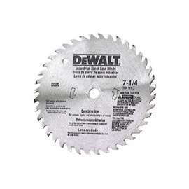 DeWALT DW3325 Saw Blade, 7-1/4 in Dia, Steel Cutting Edge, 5/8 in Arbor, Steel