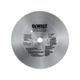 DeWALT DW3326 Saw Blade, 7-1/4 in Dia, Steel Cutting Edge, 5/8 in Arbor, Steel