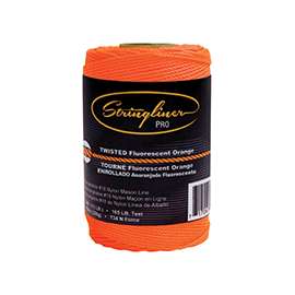 Stringliner Pro Series 35406 Construction Line, 165 lb Weight Capacity, 540 ft L, #18 Dia, Fluorescent Orange